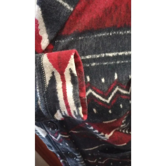 Ralph Lauren Aztec Jacket Womens Sz PXS Knit LRL Cardigan Southwest Shacket - Picture 6 of 11